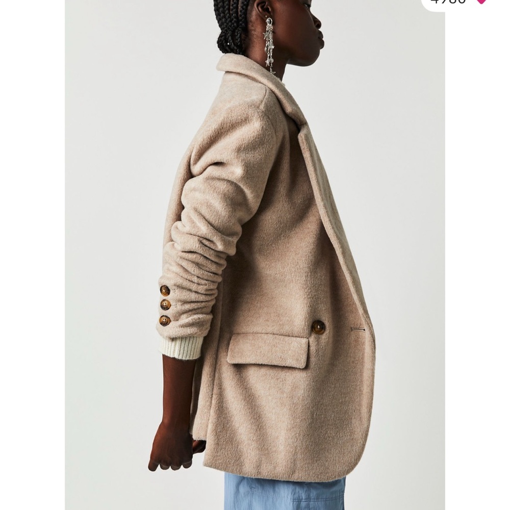 Free People Beige Women's Blazer
